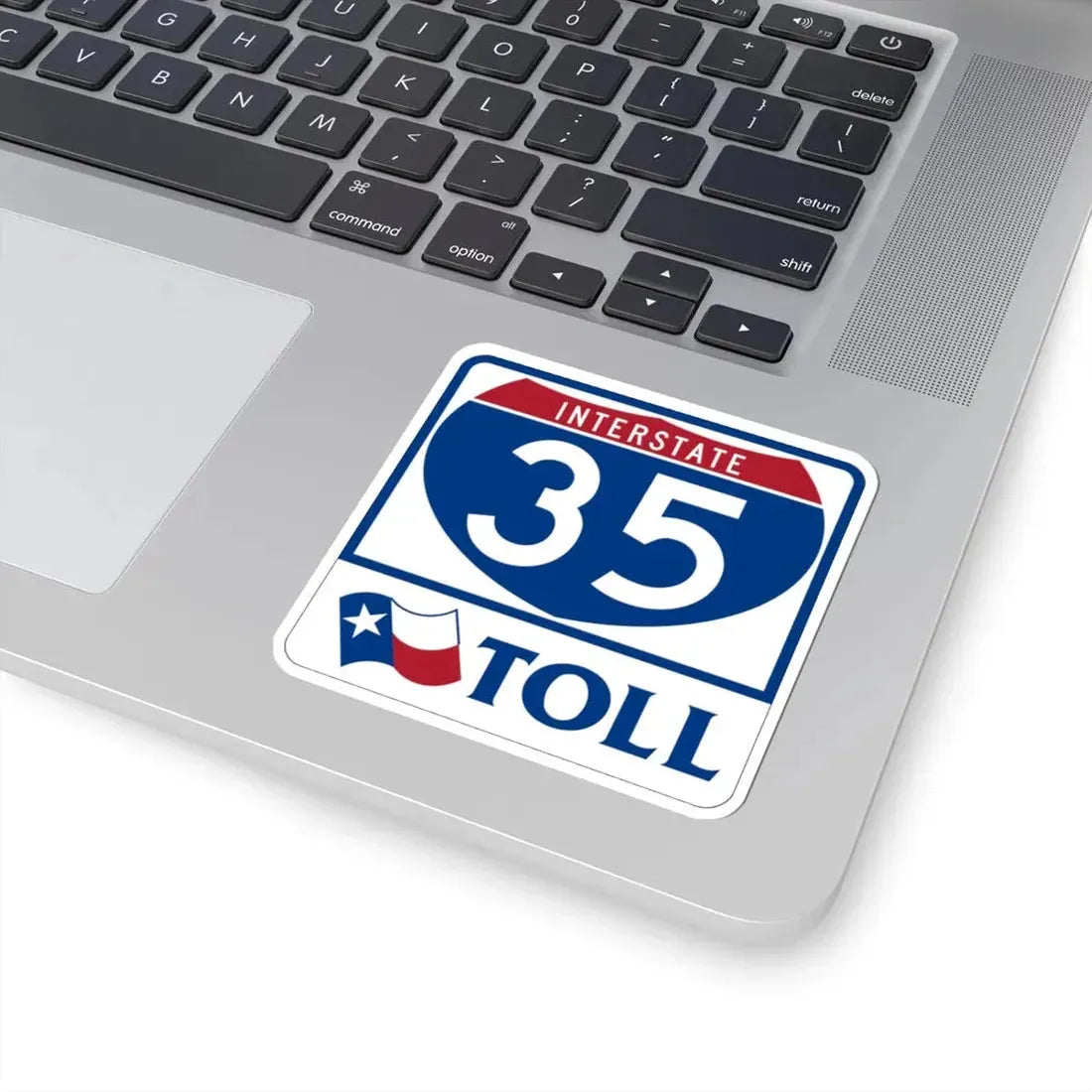 Toll Texas Interstate Highway 35 (Texas) (Road Sign) STICKER Vinyl Kiss-Cut Decal - The Sticker Space