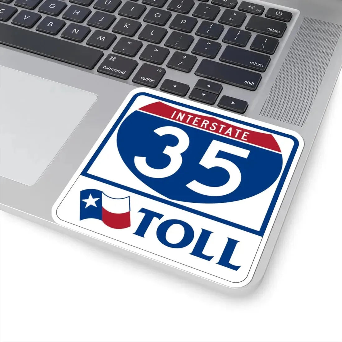 Toll Texas Interstate Highway 35 (Texas) (Road Sign) STICKER Vinyl Kiss-Cut Decal - The Sticker Space