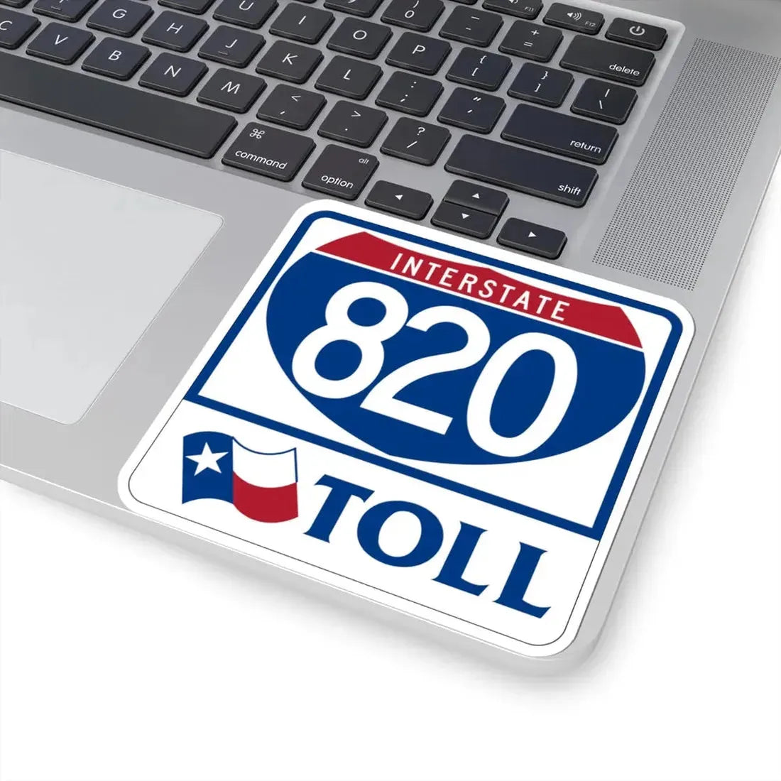 Toll Texas Interstate Highway 820 (Texas) (Road Sign) STICKER Vinyl Kiss-Cut Decal - The Sticker Space