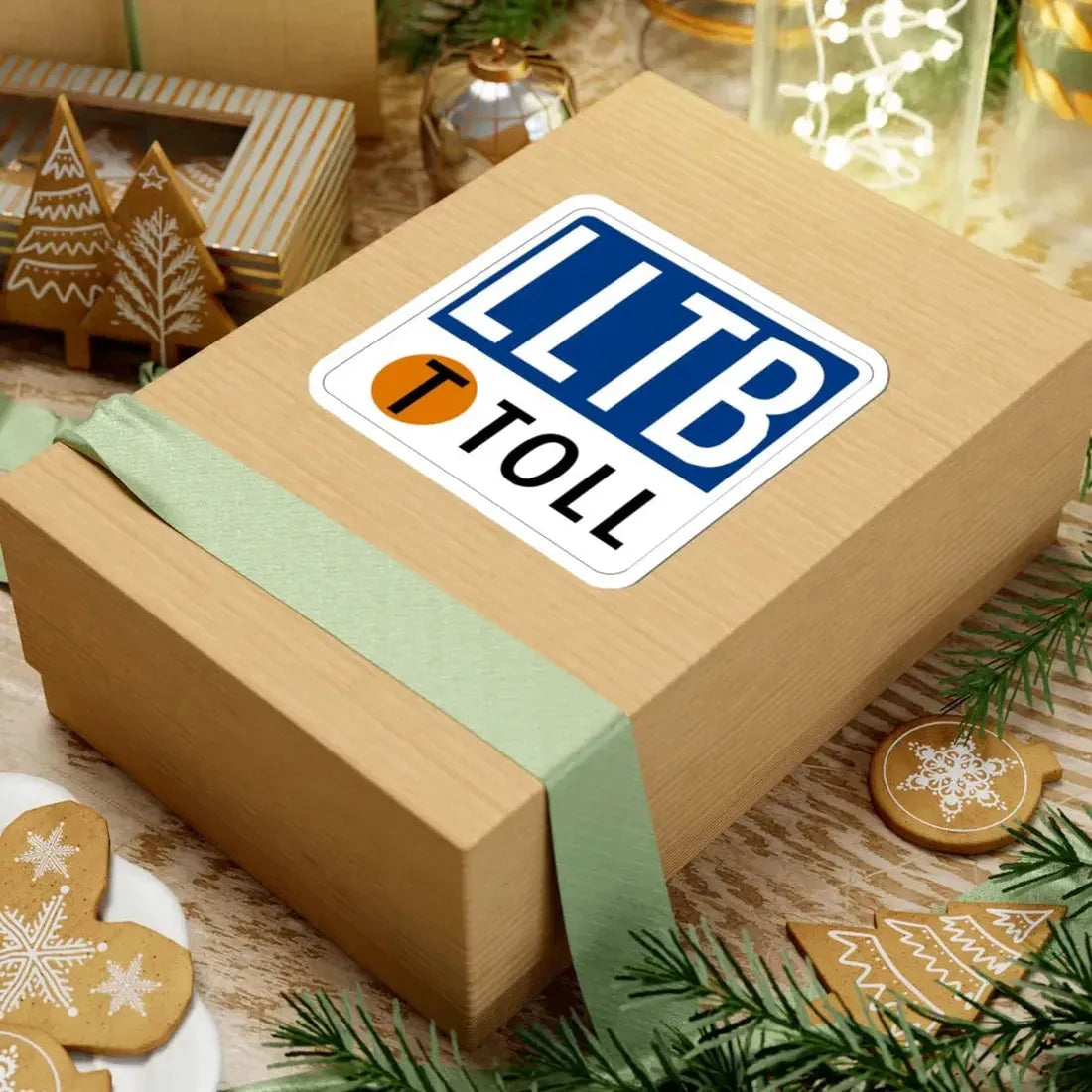 Toll Texas LLTB new (Texas) (Road Sign) STICKER Vinyl Kiss-Cut Decal - The Sticker Space