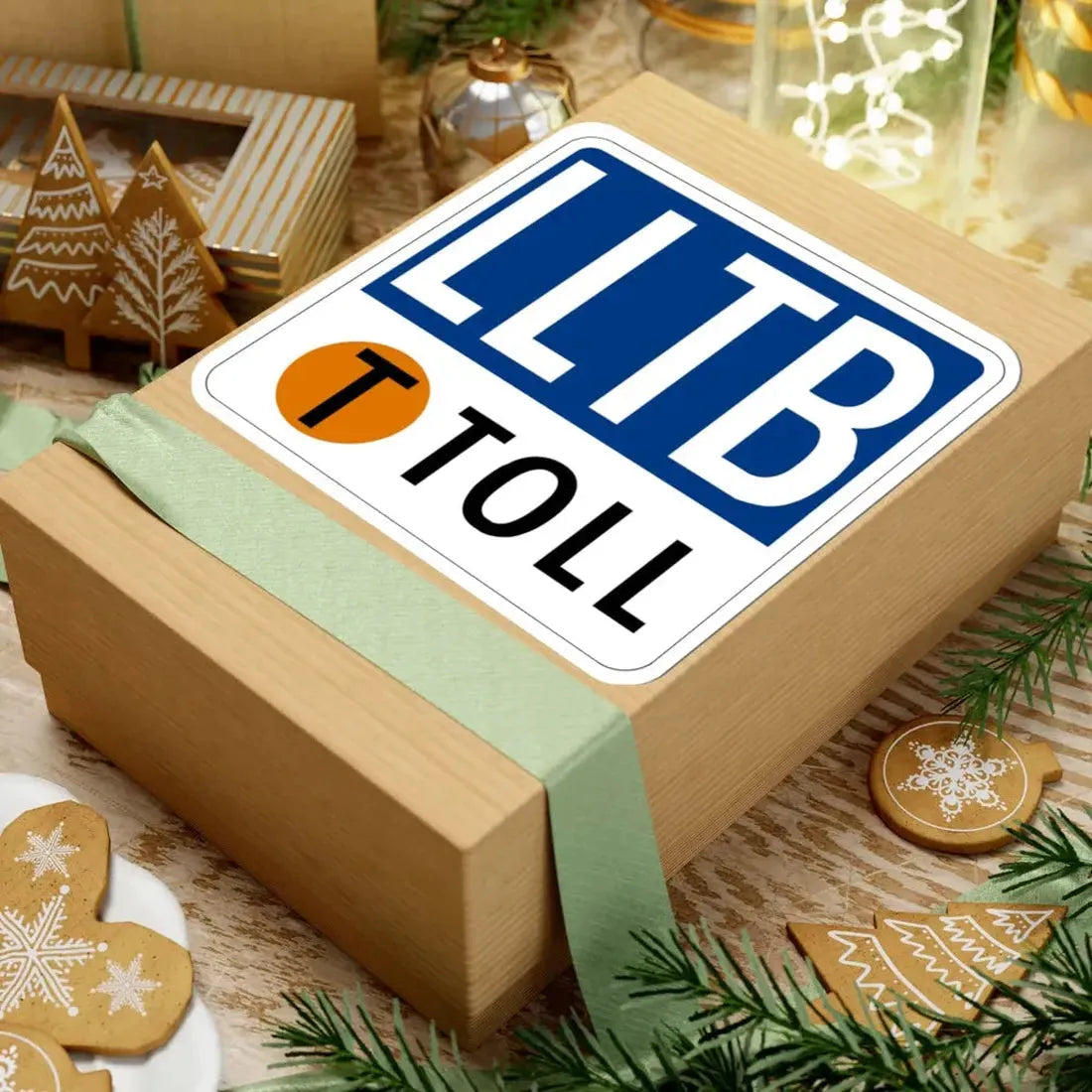 Toll Texas LLTB new (Texas) (Road Sign) STICKER Vinyl Kiss-Cut Decal - The Sticker Space