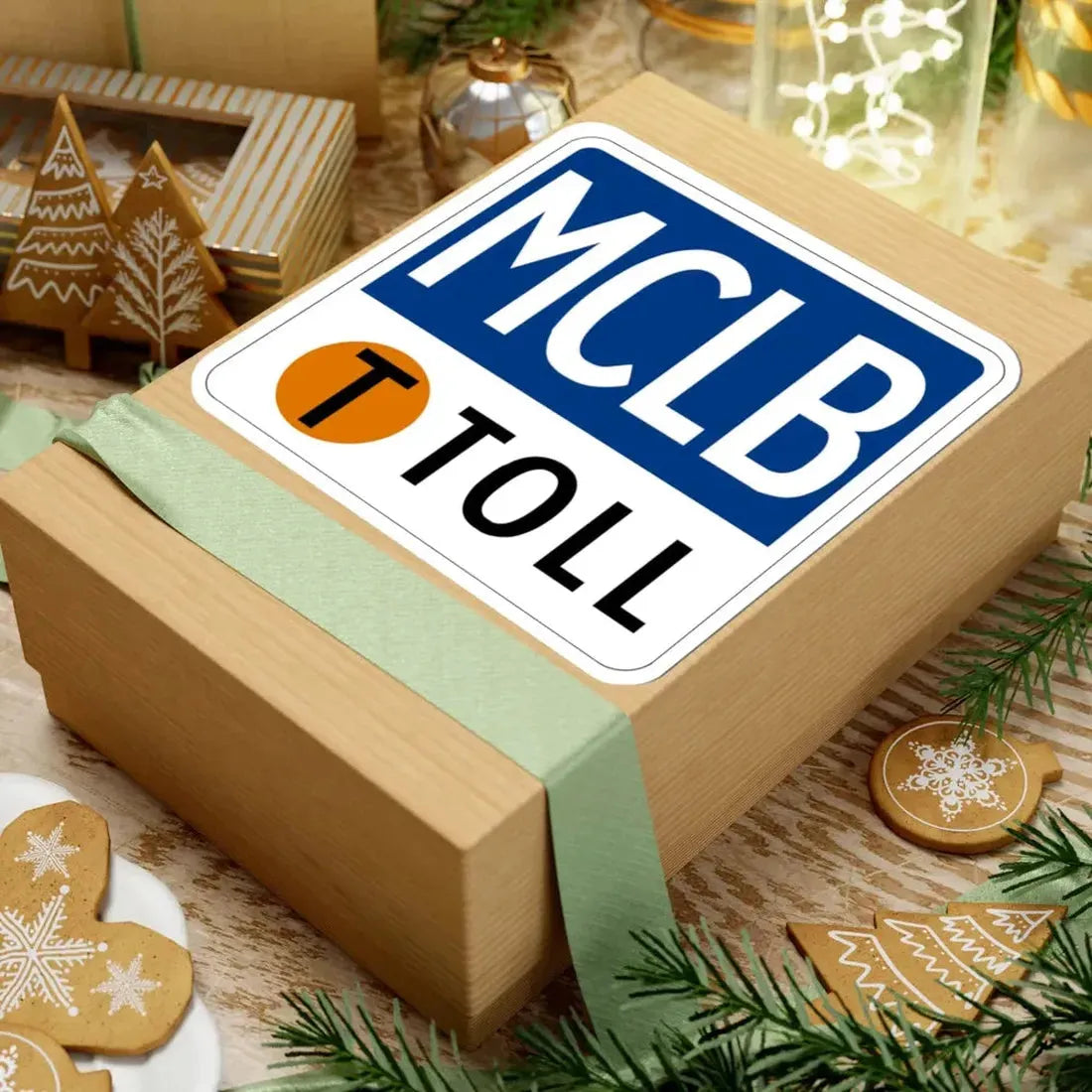 Toll Texas MCLB new (Texas) (Road Sign) STICKER Vinyl Kiss-Cut Decal - The Sticker Space