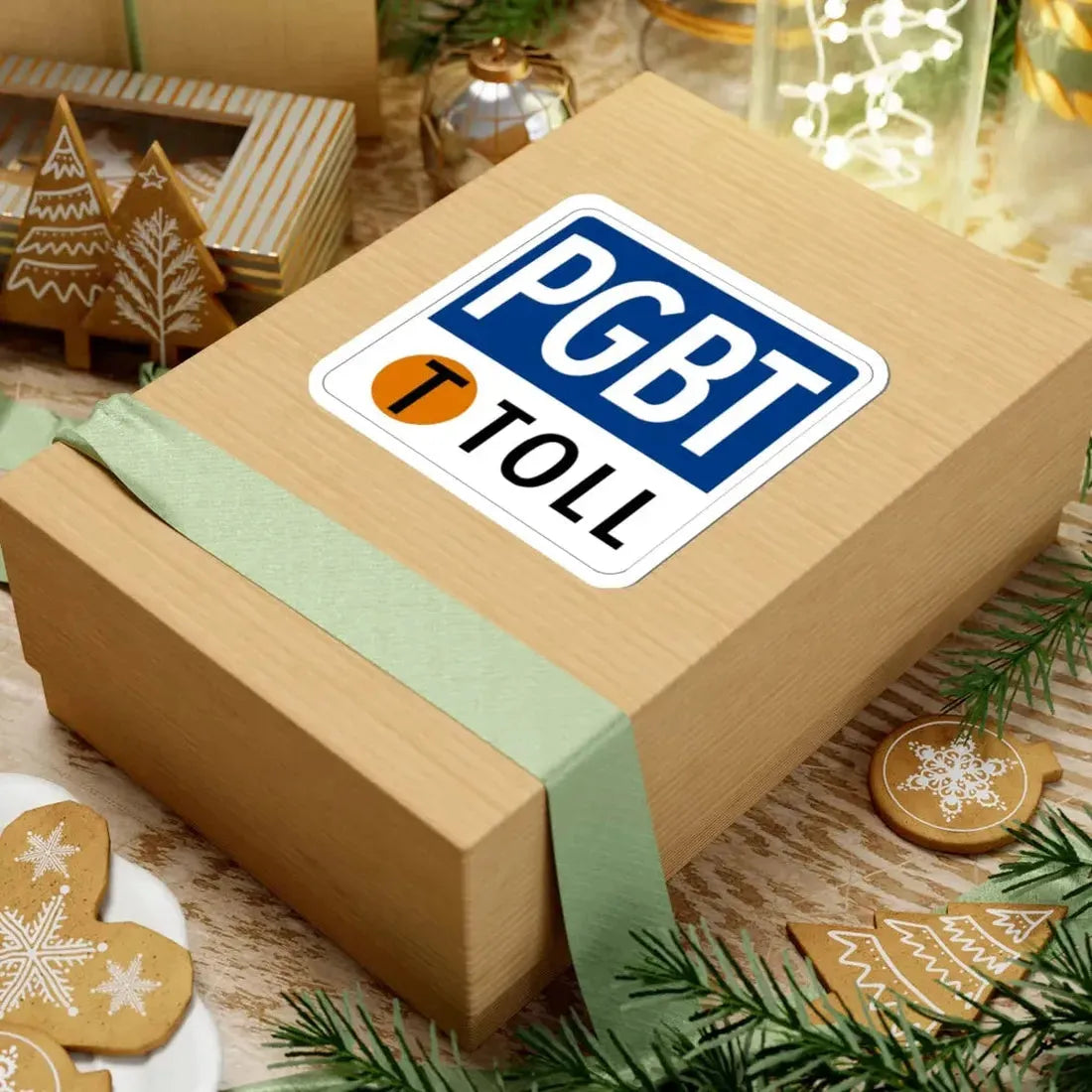 Toll Texas PGBT new (Texas) (Road Sign) STICKER Vinyl Kiss-Cut Decal - The Sticker Space