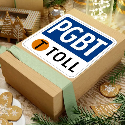 Toll Texas PGBT new (Texas) (Road Sign) STICKER Vinyl Kiss-Cut Decal - The Sticker Space