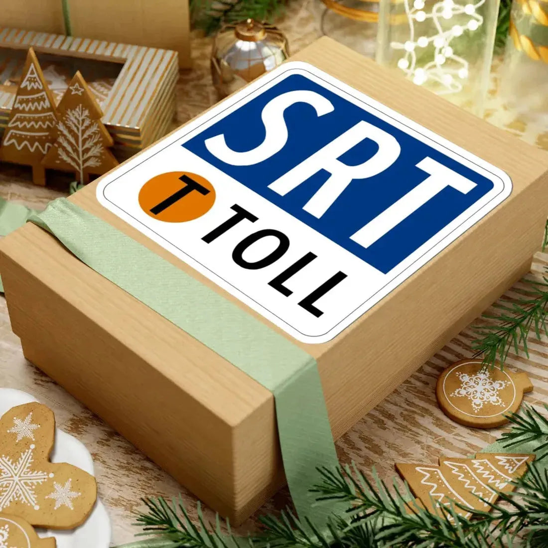 Toll Texas SRT new (Texas) (Road Sign) STICKER Vinyl Kiss-Cut Decal - The Sticker Space