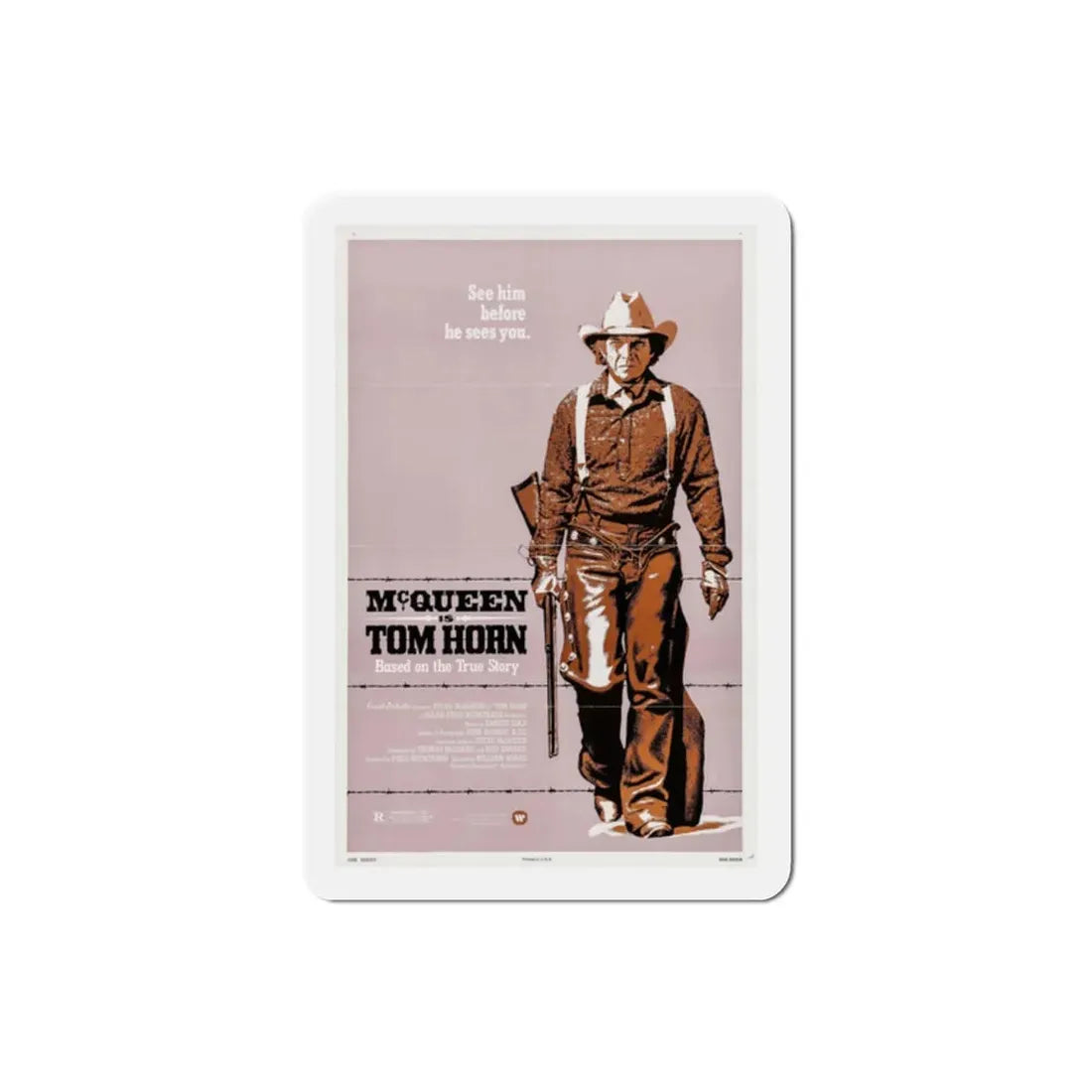 Tom Horn 1980 Movie Poster Refrigerator Magnet 2 Inch - The Sticker Space