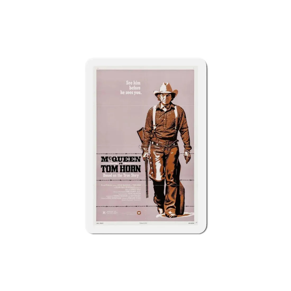 Tom Horn 1980 Movie Poster Refrigerator Magnet 4 Inch - The Sticker Space