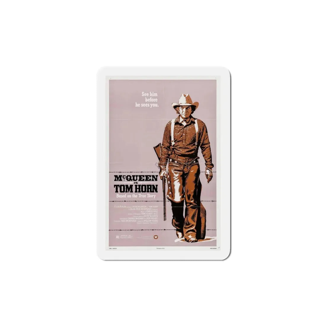 Tom Horn 1980 Movie Poster Refrigerator Magnet 5 Inch - The Sticker Space