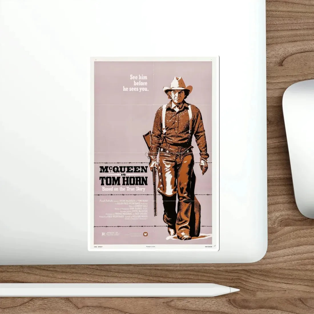 Tom Horn 1980 Movie Poster STICKER Vinyl Die-Cut Decal - The Sticker Space