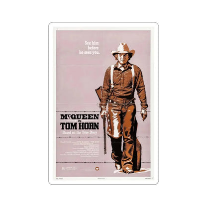Tom Horn 1980 Movie Poster - STICKER Vinyl Kiss-Cut Decal 3 Inch White - The Sticker Space
