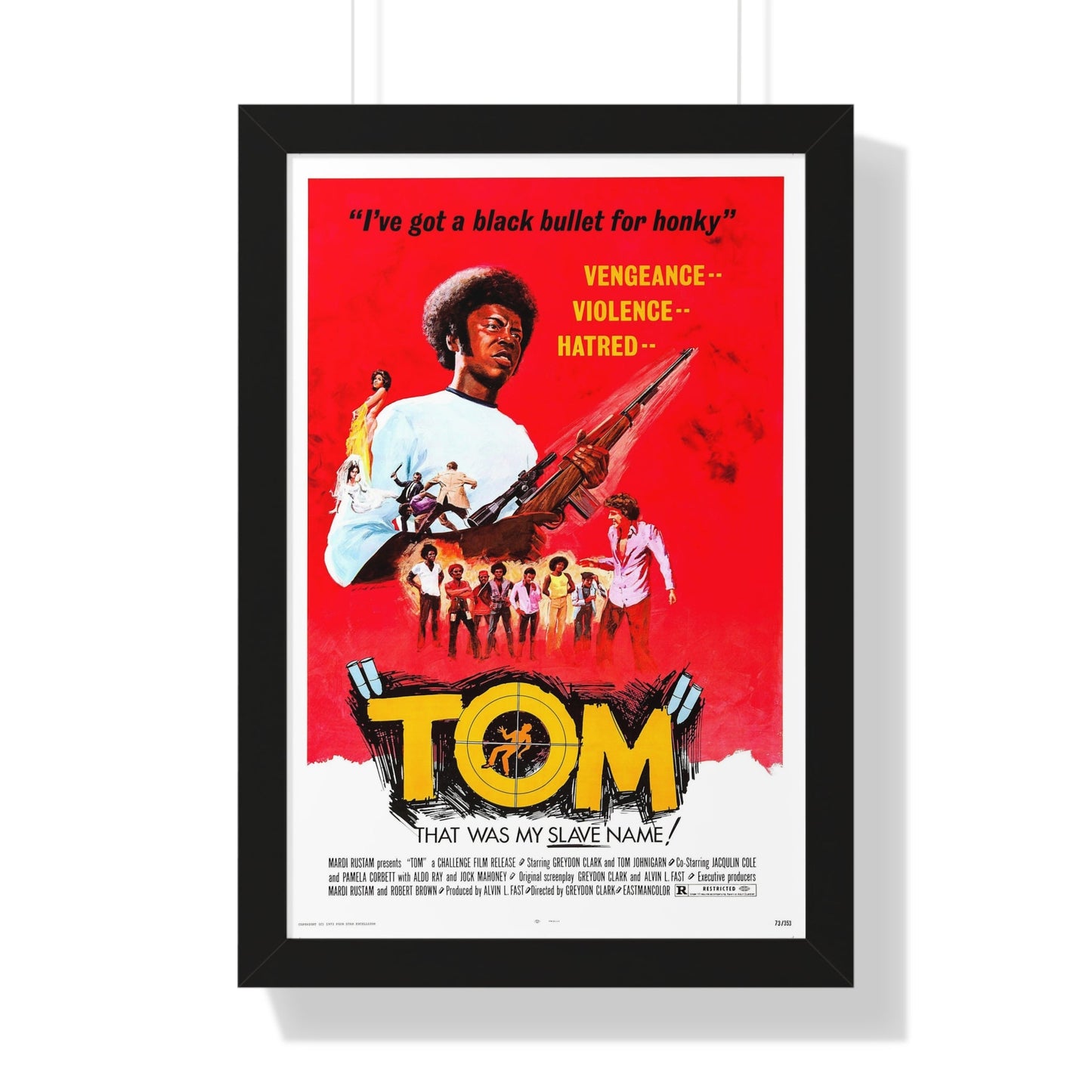 TOM (THE BAD BUNCH) 1973 - Framed Movie Poster-16″ x 24″-The Sticker Space