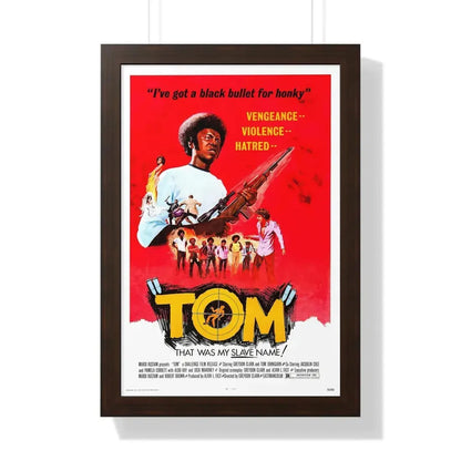 TOM (THE BAD BUNCH) 1973 - Framed Movie Poster 16″ x 24″ Walnut - The Sticker Space
