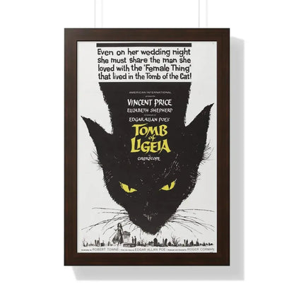 TOMB OF LIGEIA 1964 - Framed Movie Poster 16″ x 24″ Walnut - The Sticker Space