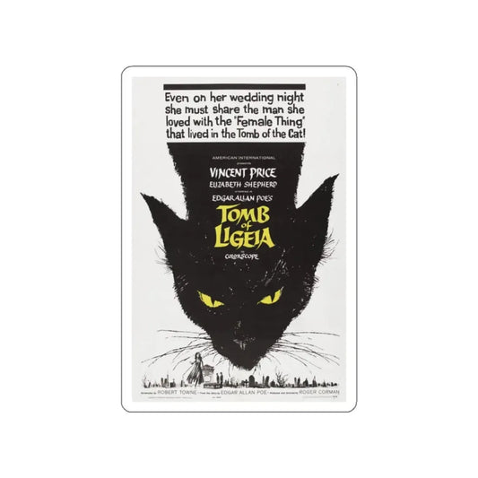 TOMB OF LIGEIA 1964 Movie Poster STICKER Vinyl Die-Cut Decal 2 Inch - The Sticker Space