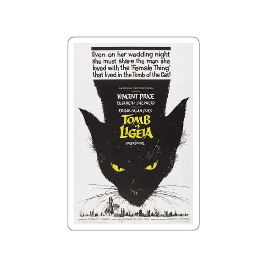 TOMB OF LIGEIA 1964 Movie Poster STICKER Vinyl Die-Cut Decal 2 Inch - The Sticker Space