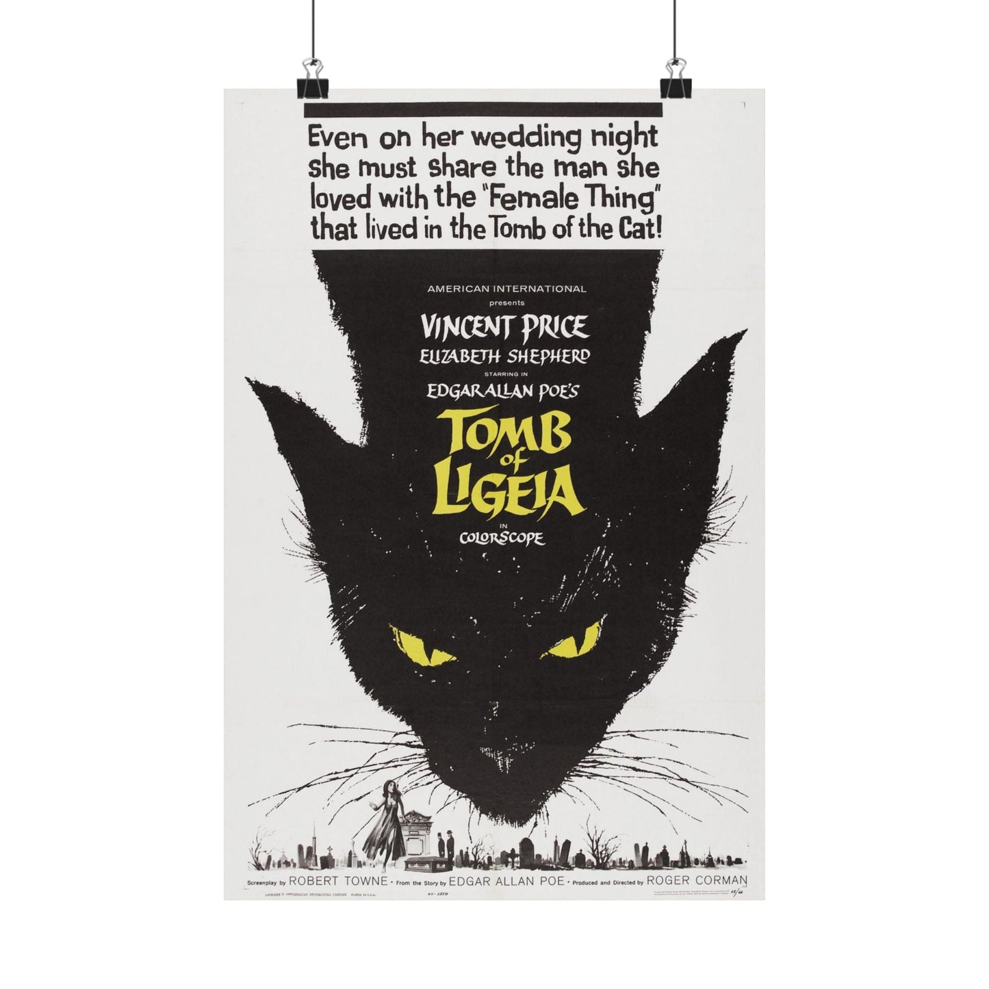 TOMB OF LIGEIA 1964 - Paper Movie Poster-12″ x 18″-The Sticker Space