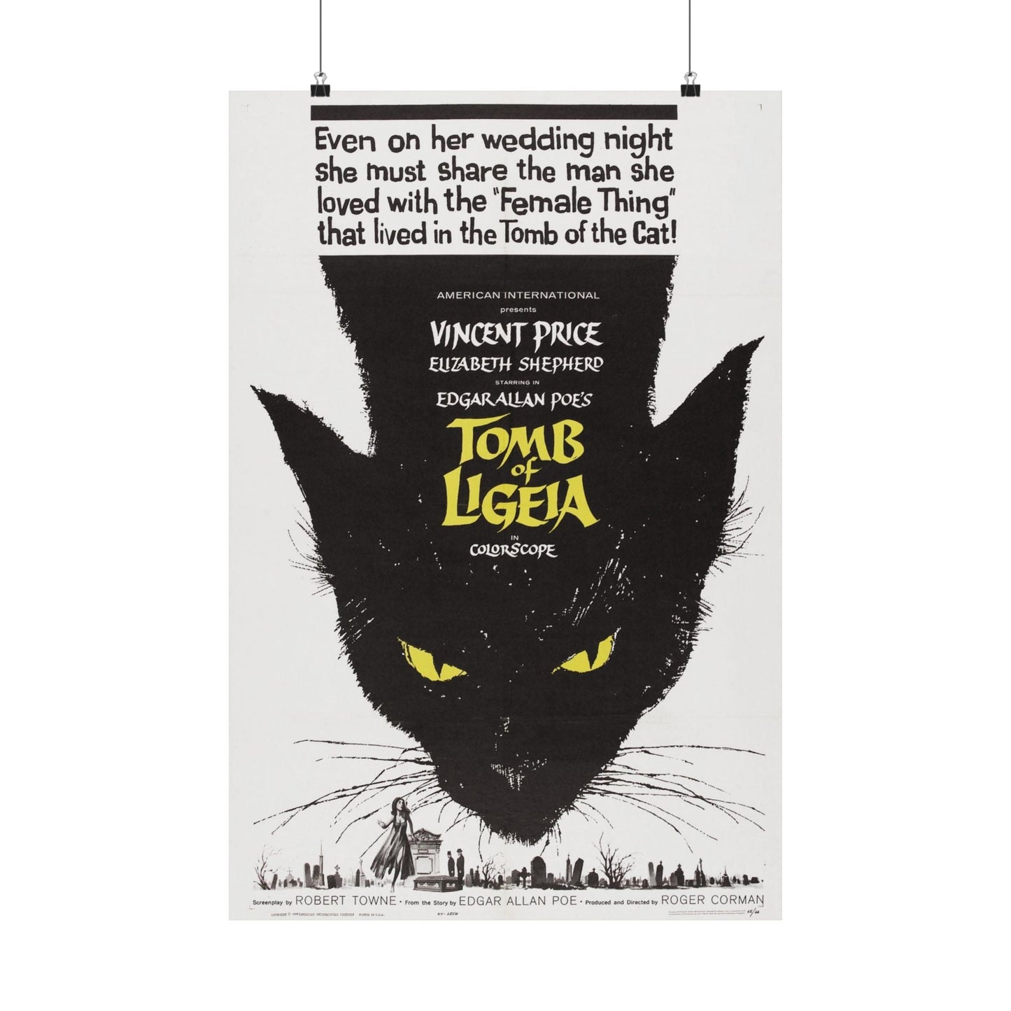 TOMB OF LIGEIA 1964 - Paper Movie Poster-20″ x 30″-The Sticker Space