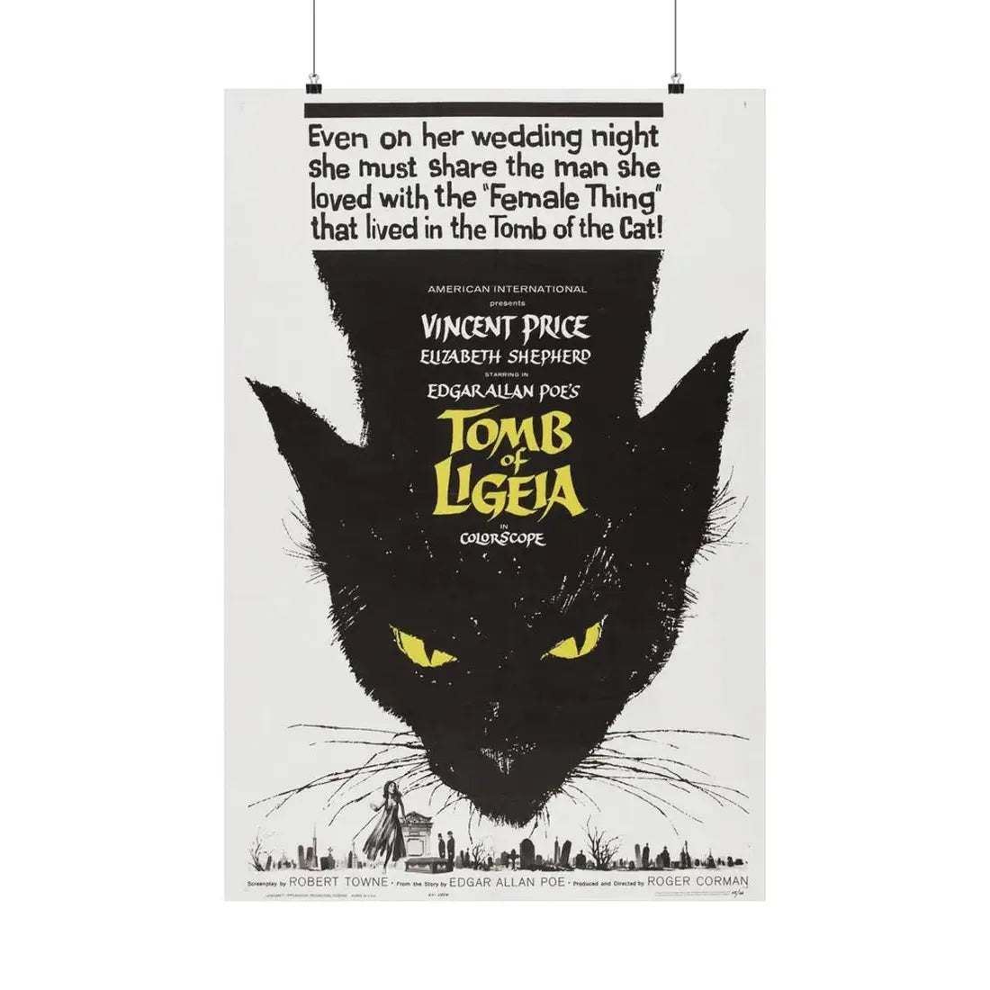 TOMB OF LIGEIA 1964 - Paper Movie Poster 24″ x 36″ Matte - The Sticker Space