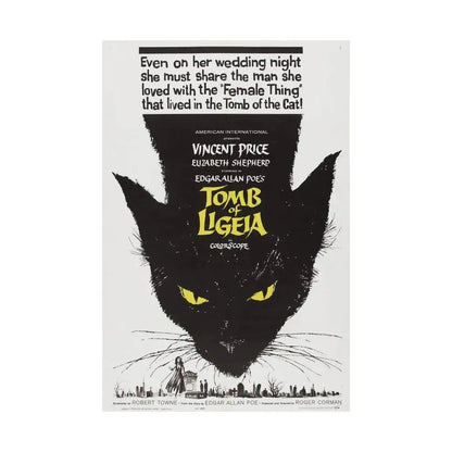 TOMB OF LIGEIA 1964 - Paper Movie Poster - The Sticker Space