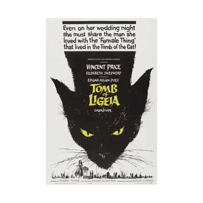 TOMB OF LIGEIA 1964 - Paper Movie Poster - The Sticker Space