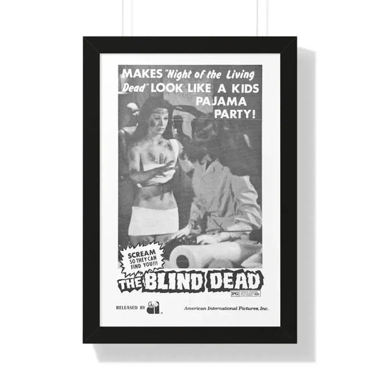 TOMBS OF THE BLIND DEAD (2) 1972 - Framed Movie Poster 16″ x 24″ Black - The Sticker Space