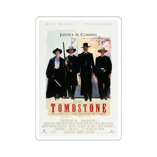 Tombstone 1993 Movie Poster STICKER Vinyl Die-Cut Decal 6 Inch - The Sticker Space