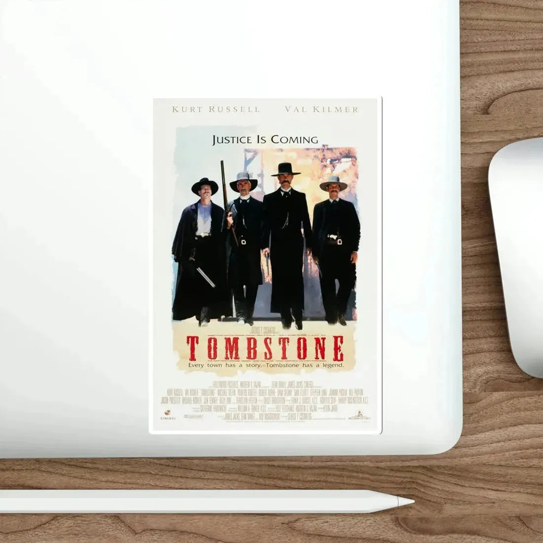 Tombstone 1993 Movie Poster STICKER Vinyl Die-Cut Decal - The Sticker Space