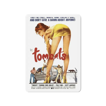 TOMCATS 1976 Movie Poster - Refrigerator Magnet 2 Inch - The Sticker Space