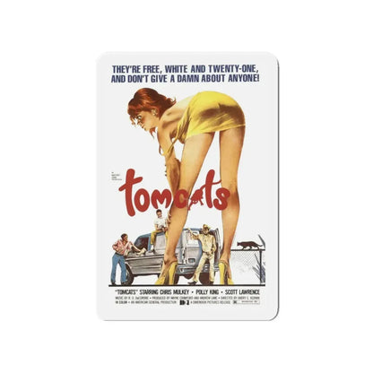 TOMCATS 1976 Movie Poster - Refrigerator Magnet 4 Inch - The Sticker Space