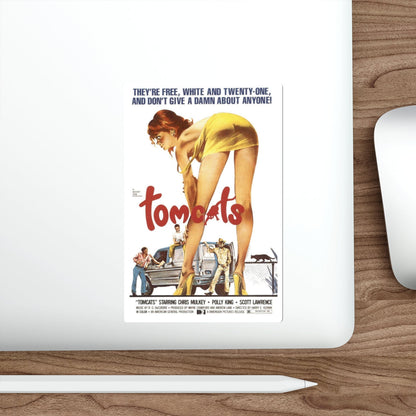 TOMCATS 1976 Movie Poster STICKER Vinyl Die-Cut Decal-The Sticker Space