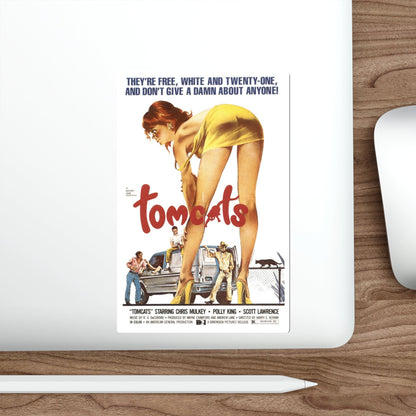 Tomcats aka Deadbeat 1976 Movie Poster STICKER Vinyl Die-Cut Decal-The Sticker Space