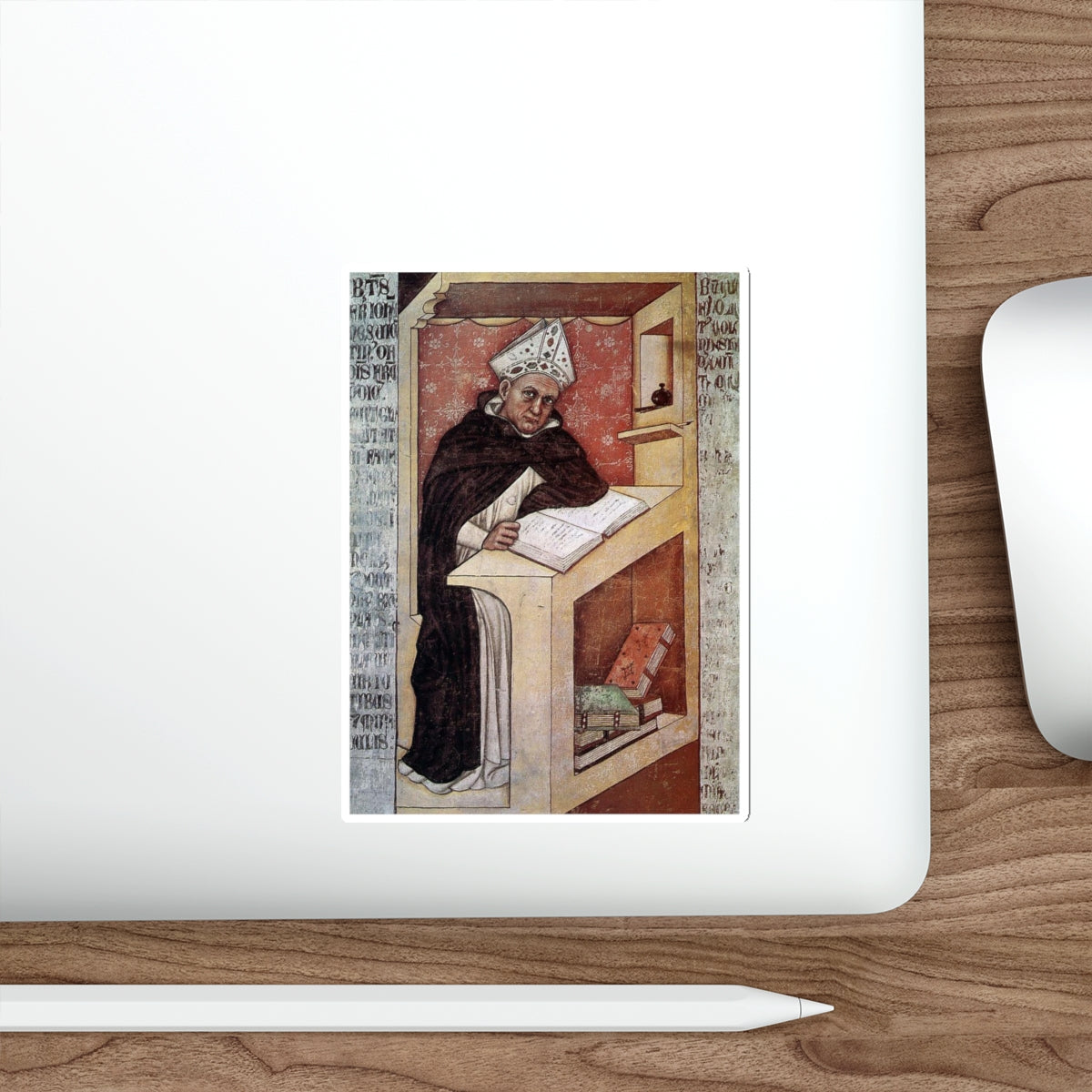 TOMMASO DA MODENA - Saint Albert the Great (Artwork) STICKER Vinyl Die-Cut Decal-The Sticker Space