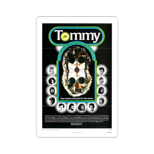 Tommy 1975 Movie Poster - STICKER Vinyl Kiss-Cut Decal 2 Inch White - The Sticker Space