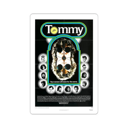 Tommy 1975 Movie Poster - STICKER Vinyl Kiss-Cut Decal 3 Inch White - The Sticker Space