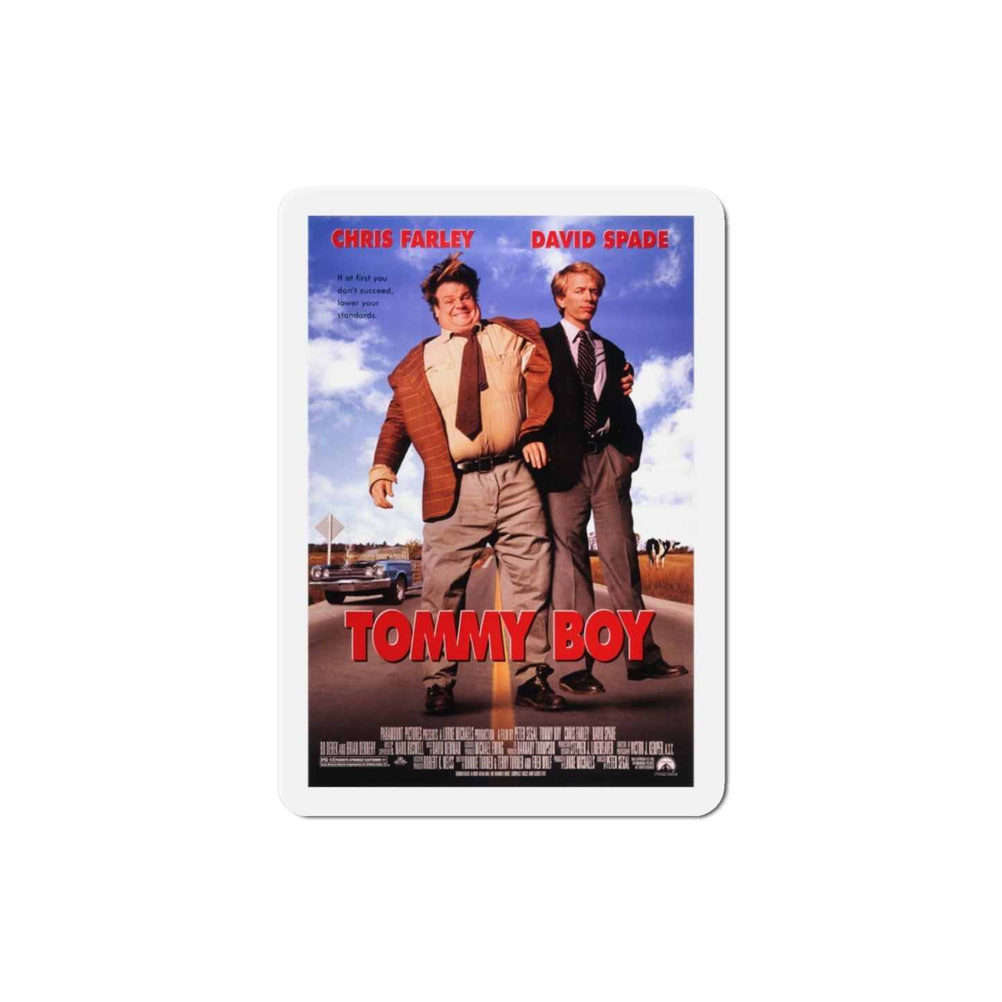 Tommy Boy 1995 Movie Poster Die-Cut Magnet-3" x 3"-The Sticker Space