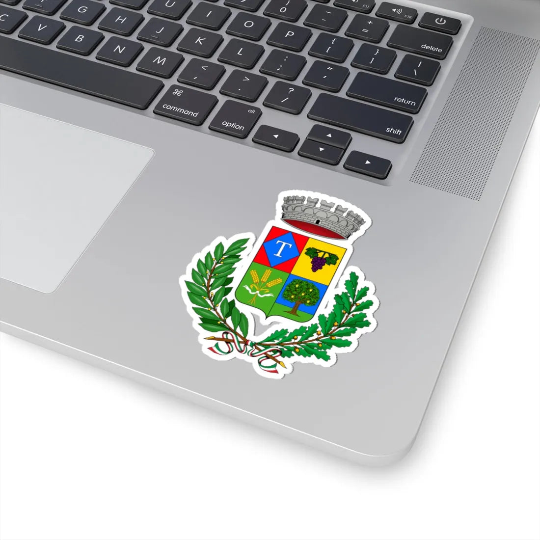 Tonengo-Stemma (Italy) (Coat of Arms) STICKER Vinyl Kiss-Cut Decal - The Sticker Space