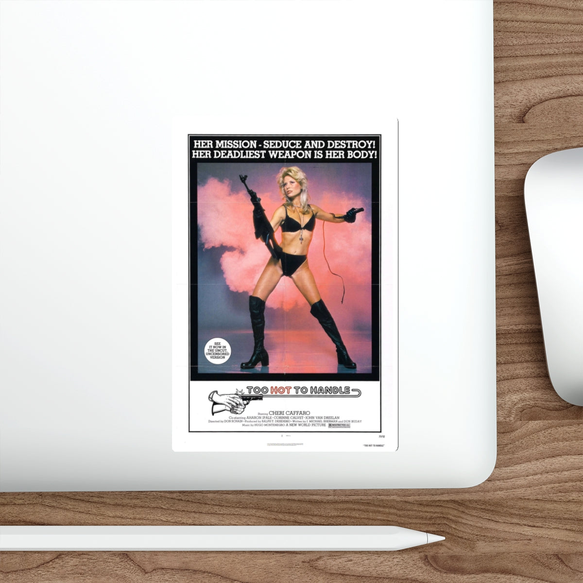 TOO HOT TO HANDLE 1977 Movie Poster STICKER Vinyl Die-Cut Decal-The Sticker Space