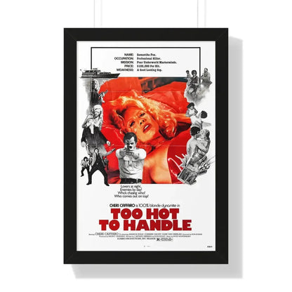 TOO HOT TO HANDLE (2) 1977 - Framed Movie Poster 16″ x 24″ Black - The Sticker Space