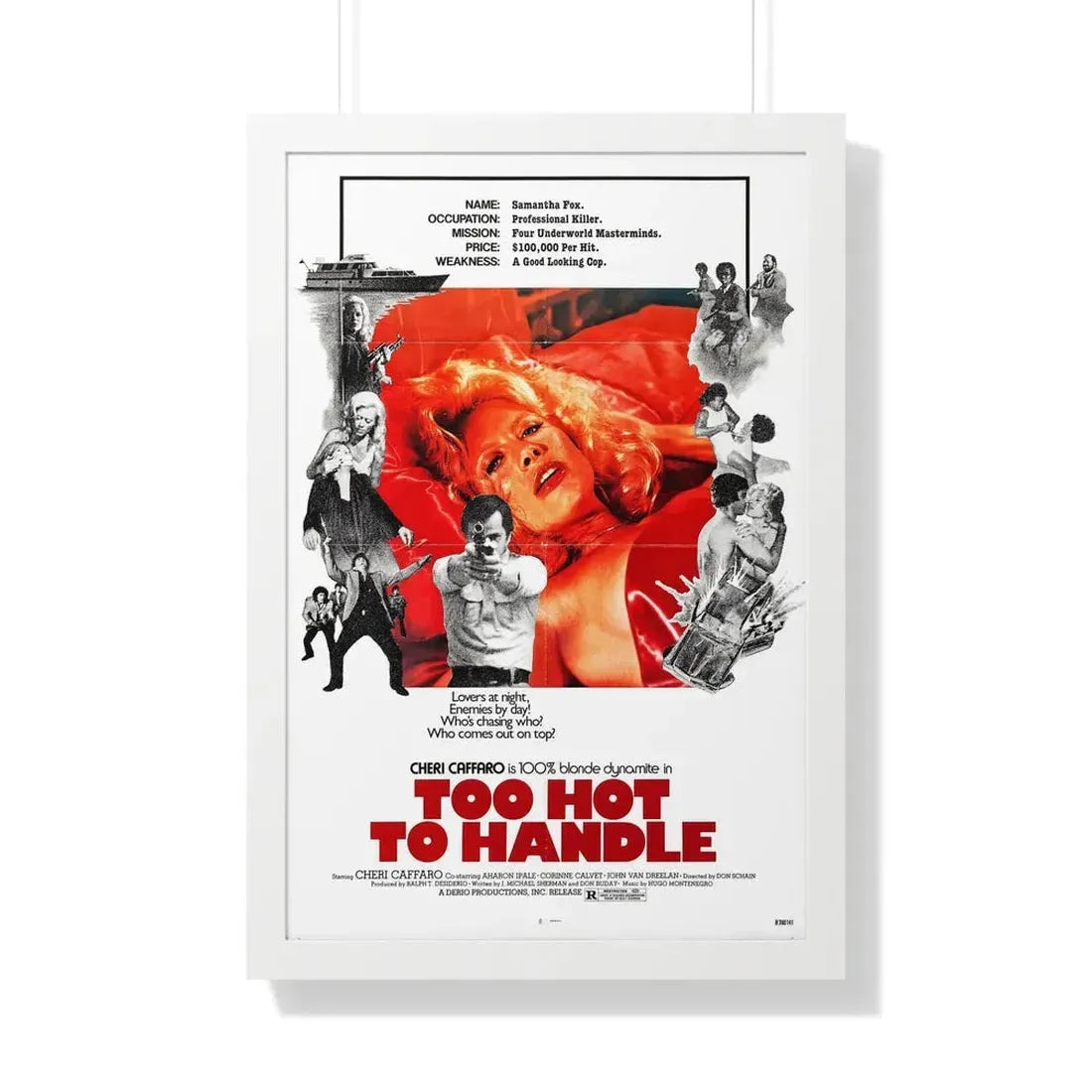 TOO HOT TO HANDLE (2) 1977 - Framed Movie Poster 20" x 30" White - The Sticker Space