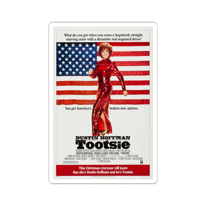 Tootsie 1982 Movie Poster - STICKER Vinyl Kiss-Cut Decal 6 Inch White - The Sticker Space