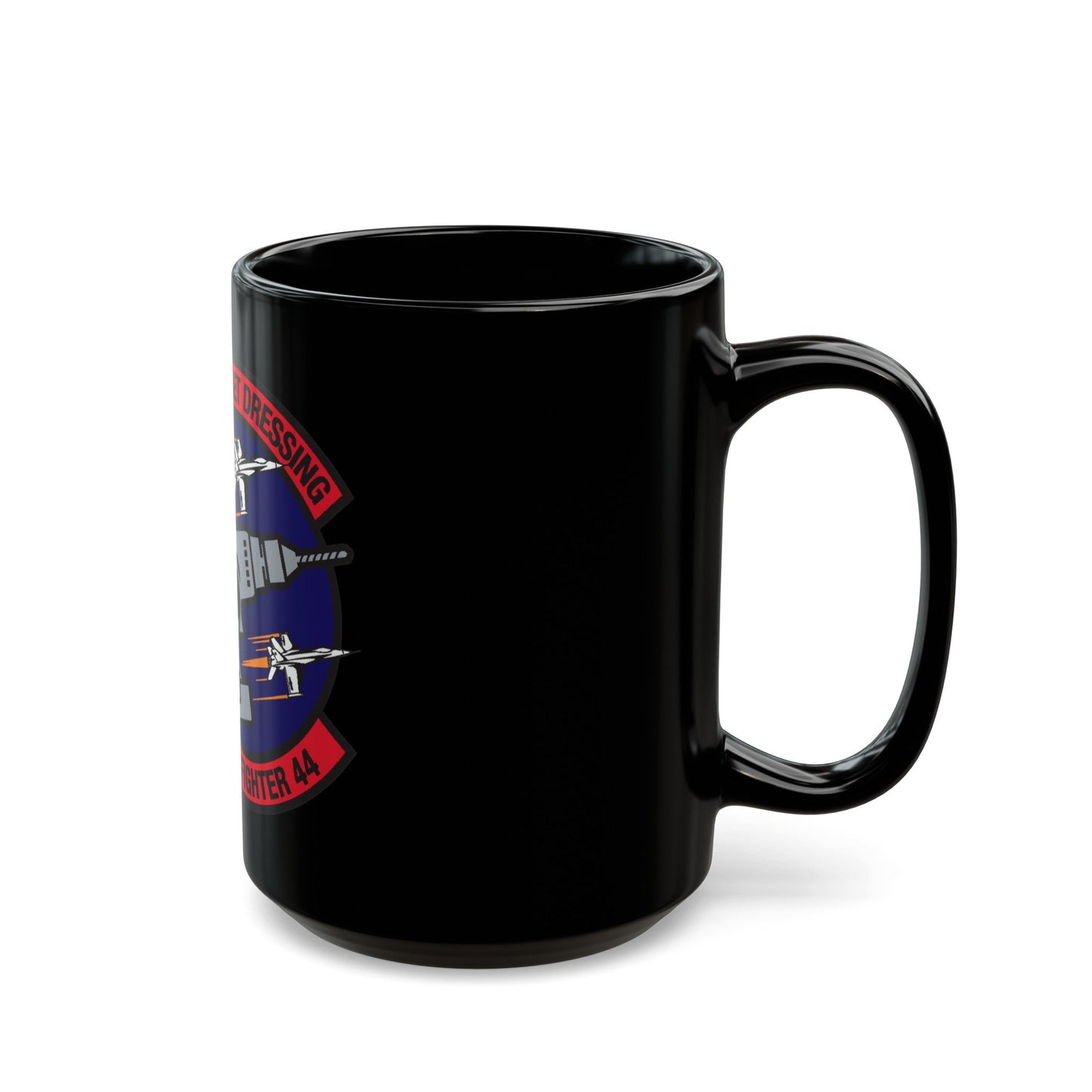 Top Gun Strike Fiighter 44 (U.S. Navy) Black Coffee Mug-The Sticker Space