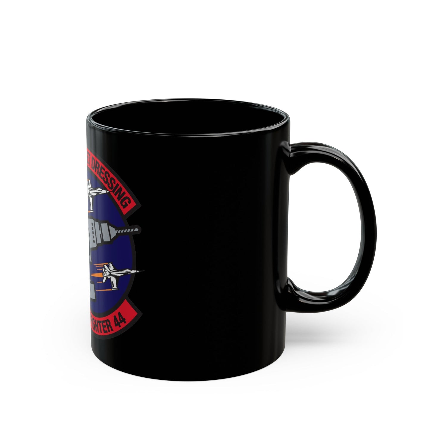 Top Gun Strike Fiighter 44 (U.S. Navy) Black Coffee Mug-The Sticker Space