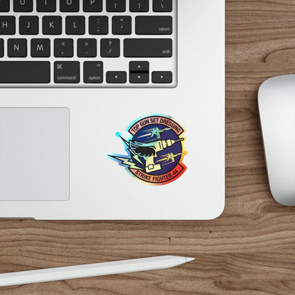 Top Gun Strike Fiighter 44 (U.S. Navy) Holographic STICKER Die-Cut Vinyl Decal-The Sticker Space