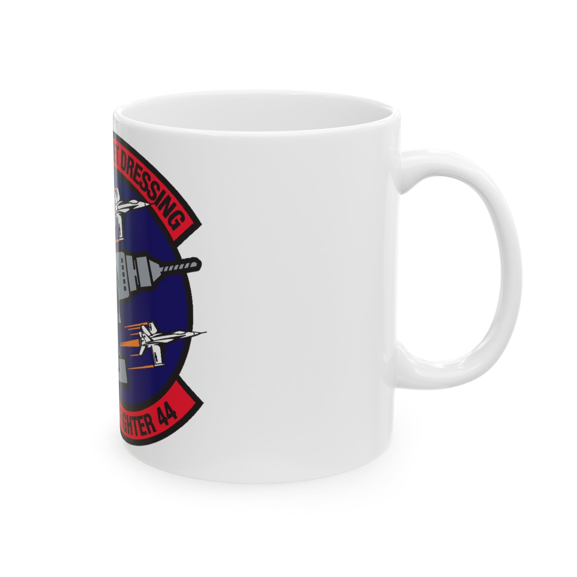 Top Gun Strike Fiighter 44 (U.S. Navy) White Coffee Mug-The Sticker Space