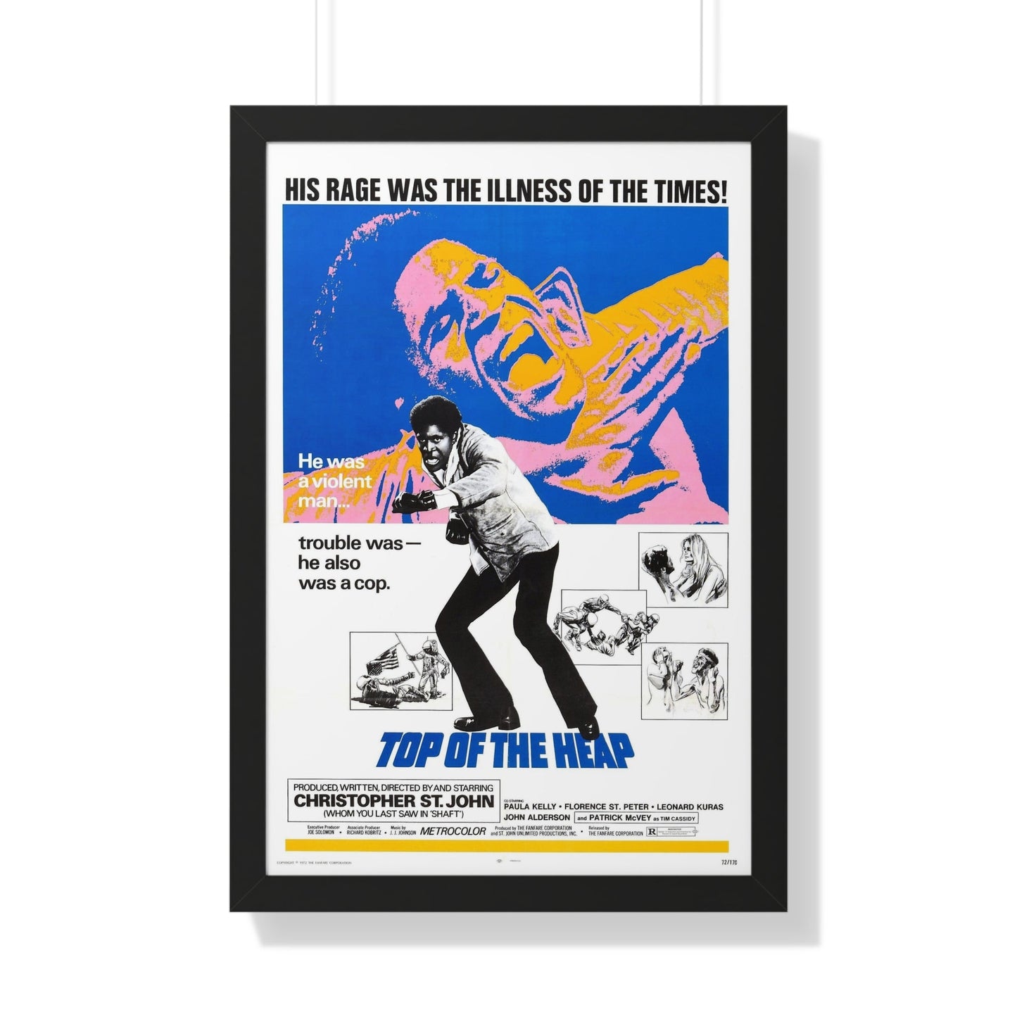 TOP OF THE HEAP 1972 - Framed Movie Poster-20" x 30"-The Sticker Space