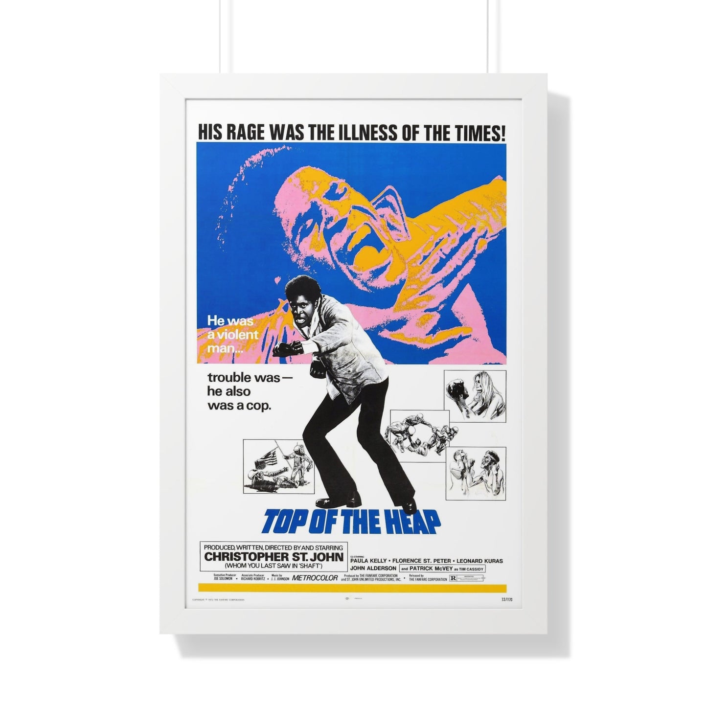 TOP OF THE HEAP 1972 - Framed Movie Poster-20" x 30"-The Sticker Space