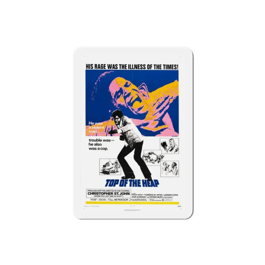 Top of the Heap 1972 Movie Poster Refrigerator Magnet 2 Inch - The Sticker Space