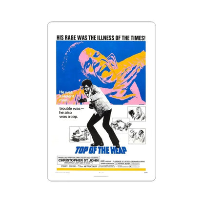 TOP OF THE HEAP 1972 Movie Poster - STICKER Vinyl Kiss-Cut Decal 2 Inch White - The Sticker Space