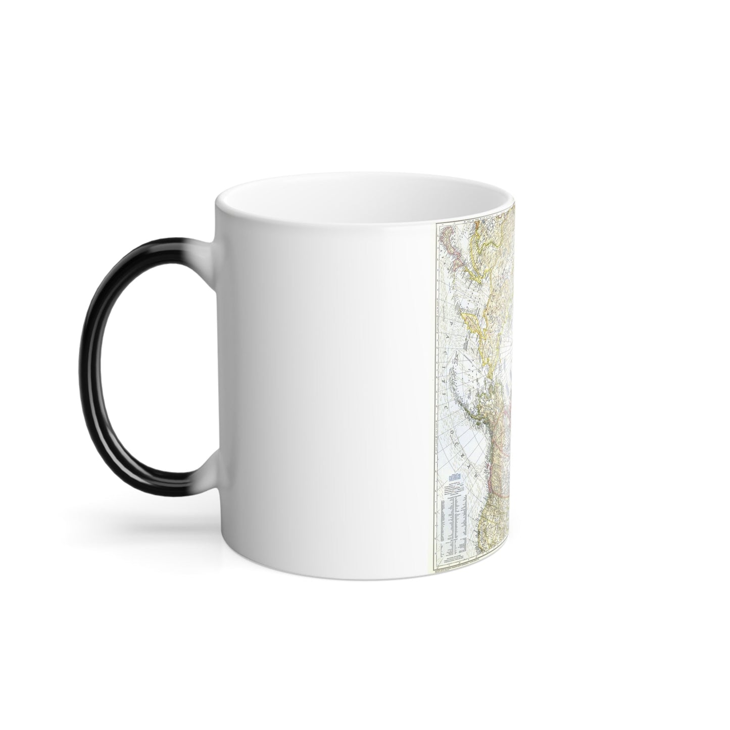 Top Of The World (1949) (Map) Color Changing Mug 11oz-11oz-The Sticker Space