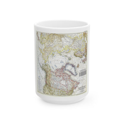 Top Of The World (1949) (Map) White Coffee Mug-15oz-The Sticker Space